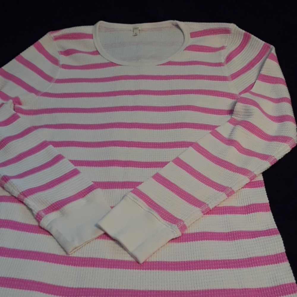 JCREW PINK AND IVORY THERMAL